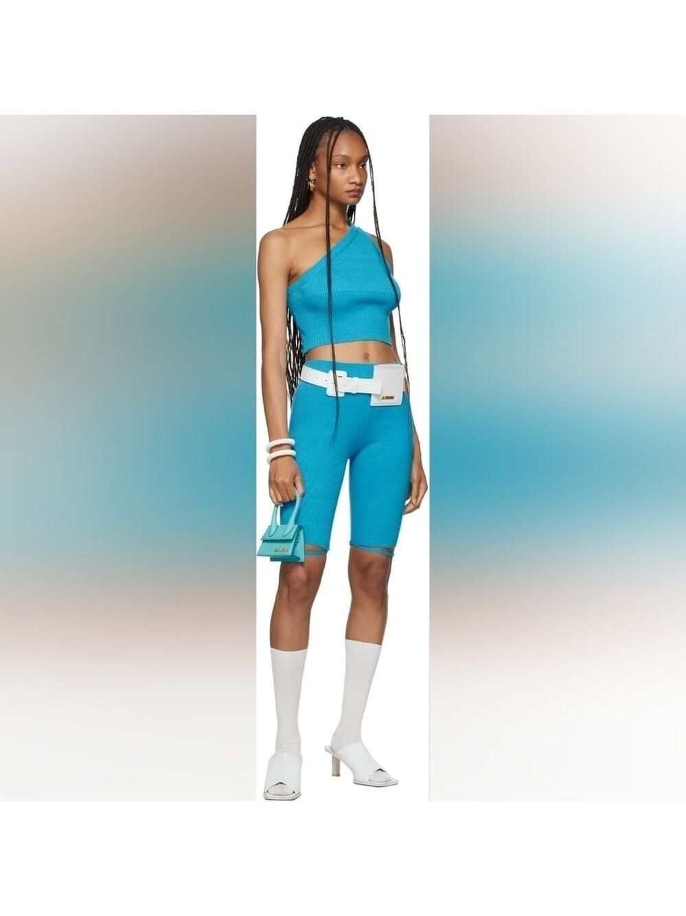 Jacquemus Blue La Montagne 'Le Short Sierra' Shorts size 4(36) BNWT